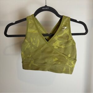 Gymshark Adapt Camo Olive Bra